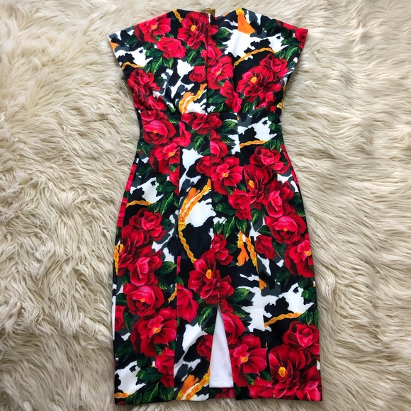 Alexia Admor Floral Sheath Cocktail Dress - Picture 3 of 8